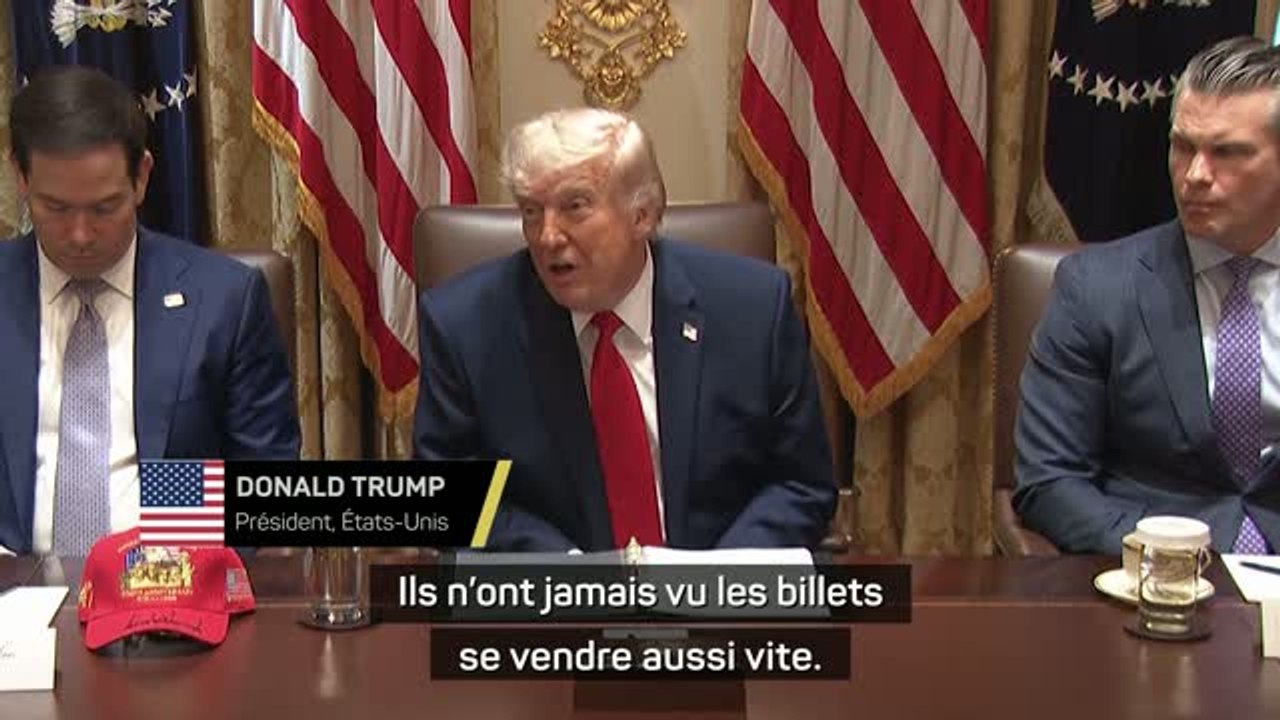 Coupe du monde - Trump : "Ils n’ont jamais vu les billets se vendre aussi vite"