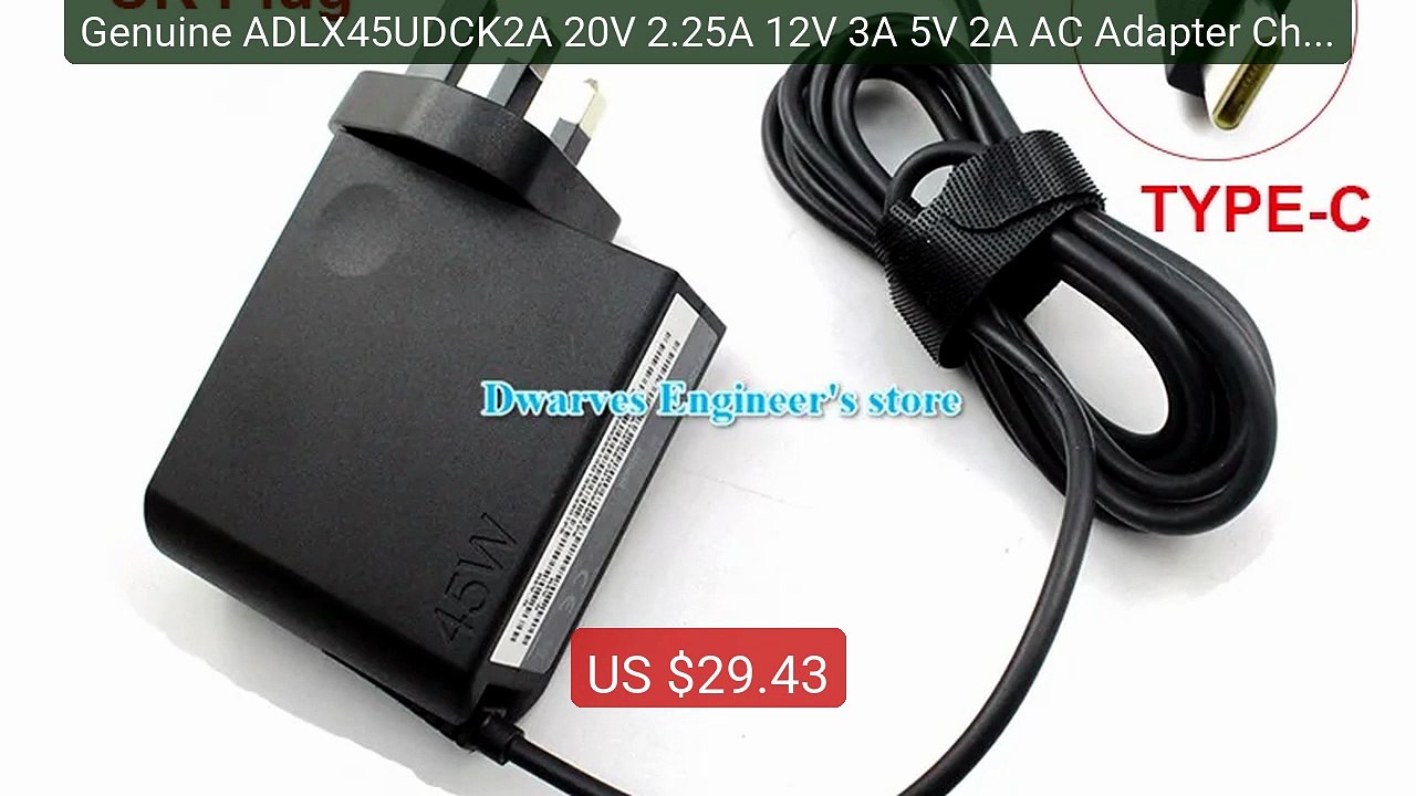 Genuine ADLX45UDCK2A 20V 2.25A 12V 3A 5V 2A AC Adapter Charger For ... -- Top Rated 2026 | Buy Now!