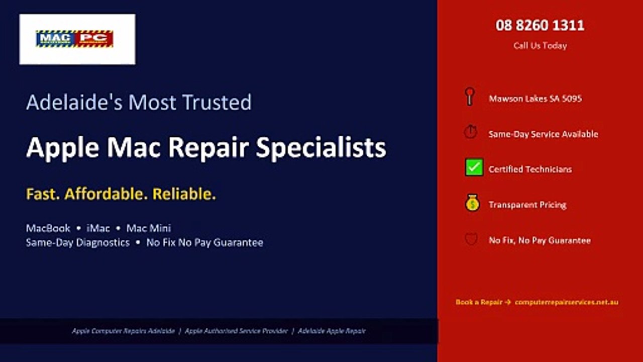 Fast & Secure Apple Computer Repairs Adelaide by Certified Technicians