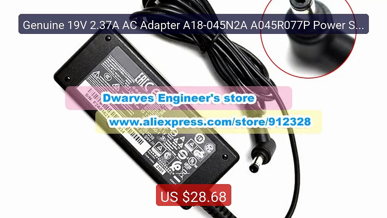 Genuine 19V 2.37A AC Adapter A18-045N2A A045R077P Power Sup... -- Top Pick 2026 | Unbeatable Price!
