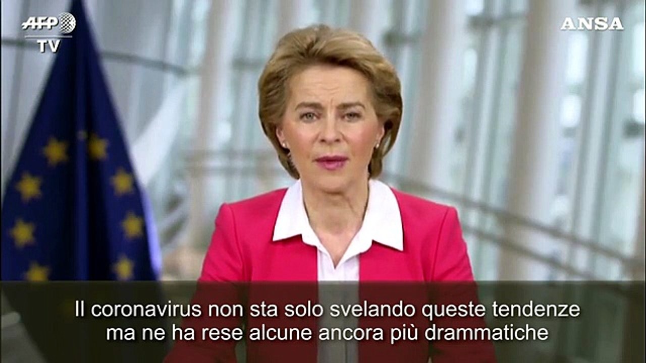 Recovery plan, von der Leyen: "L'obiettivo e' ridurre le disuguaglianze nell'Ue"