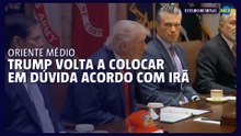 Trump diz não estar satisfeito com acordo com Irã