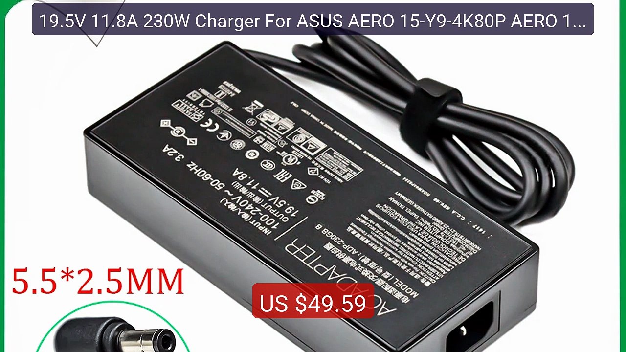 19.5V 11.8A 230W Charger For ASUS AERO 15-Y9-4K80P AERO 15-X9-RT4K5... -- Top Rated 2026 | Buy Now!