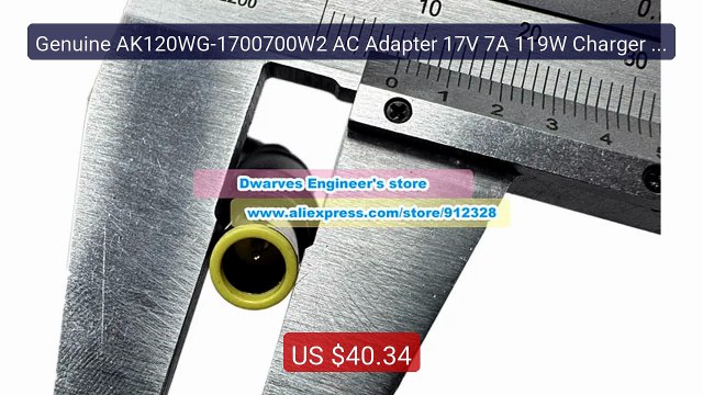 Genuine AK120WG-1700700W2 AC Adapter 17V 7A 119W Charger for G... Best Buy 2026 | Great Quality!