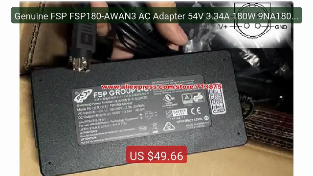 Genuine FSP FSP180-AWAN3 AC Adapter 54V 3.34A 180W 9NA1804506... Amazing Value 2026 | Must Have!