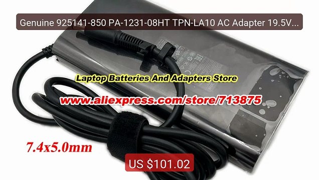 Genuine 925141-850 PA-1231-08HT TPN-LA10 AC Adapter 19.5V 11.8A 230... Top Rated 2026 | Buy Now!