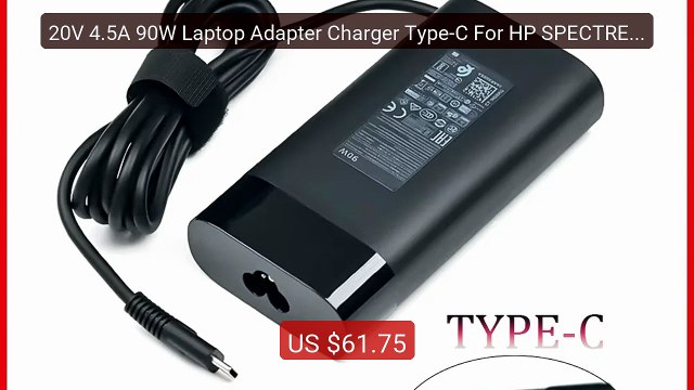 20V 4.5A 90W Laptop Adapter Charger Type-C For HP SPECTRE X360... Hot Deal 2026 | Limited Offer!