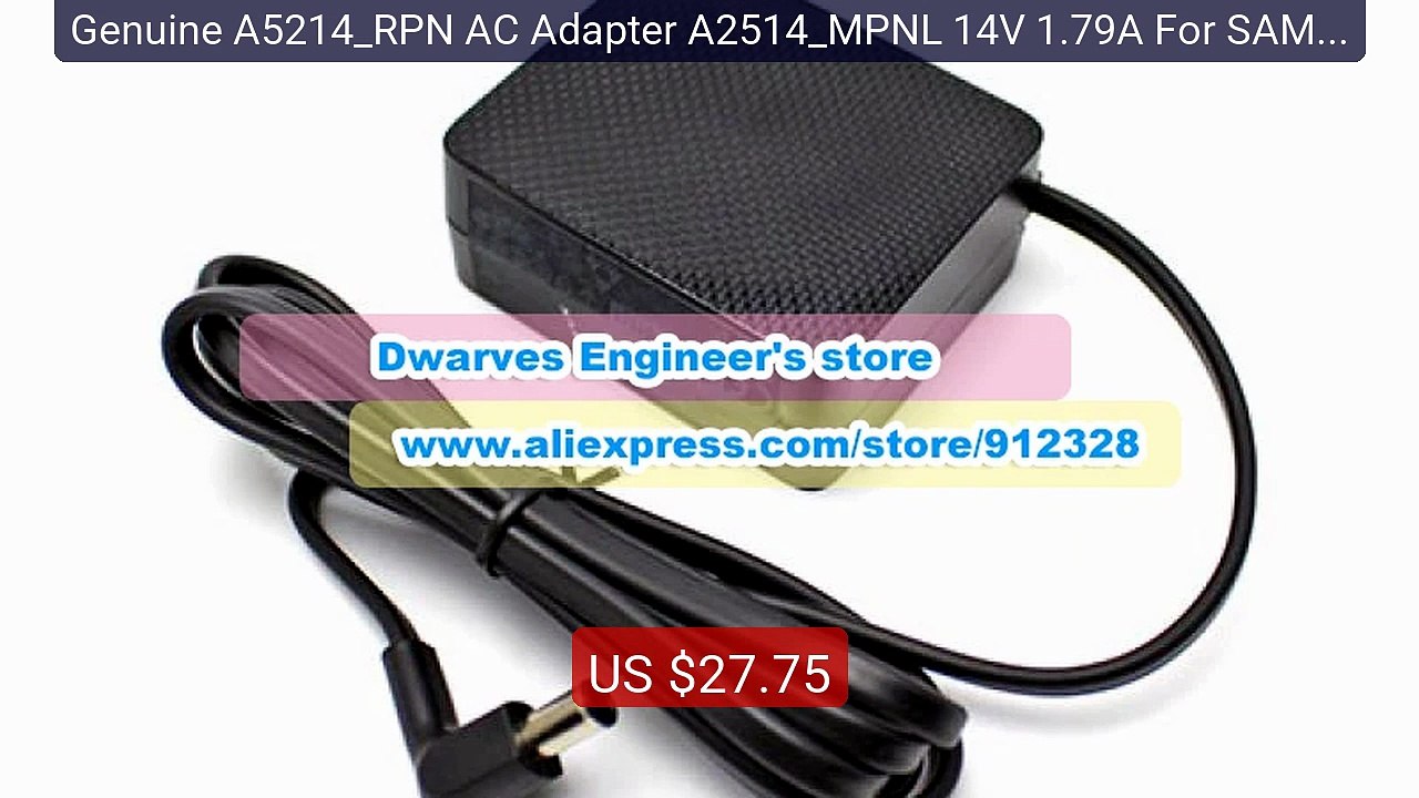 Genuine A5214_RPN AC Adapter A2514_MPNL 14V 1.79A For SAMSUNG ... -- Hot Deal 2026 | Limited Offer!
