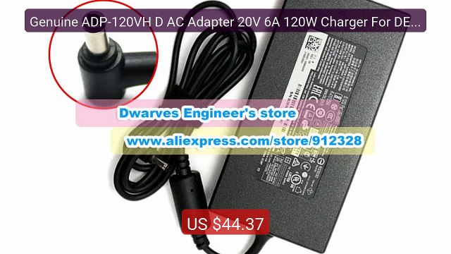 Genuine ADP-120VH D AC Adapter 20V 6A 120W Charger For DELTA ... Amazing Value 2026 | Must Have!