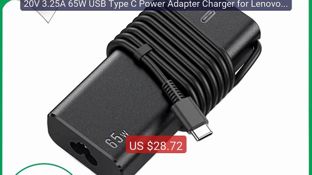 20V 3.25A 65W USB Type C Power Adapter Charger for Lenovo Thin... Best Buy 2026 | Great Quality!