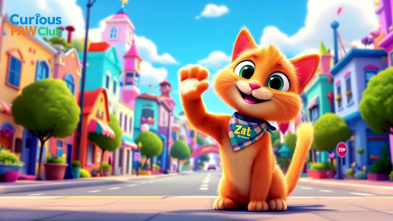 Road Safety Song for Kids 🚦 | Stop, Look, Listen with Zat!