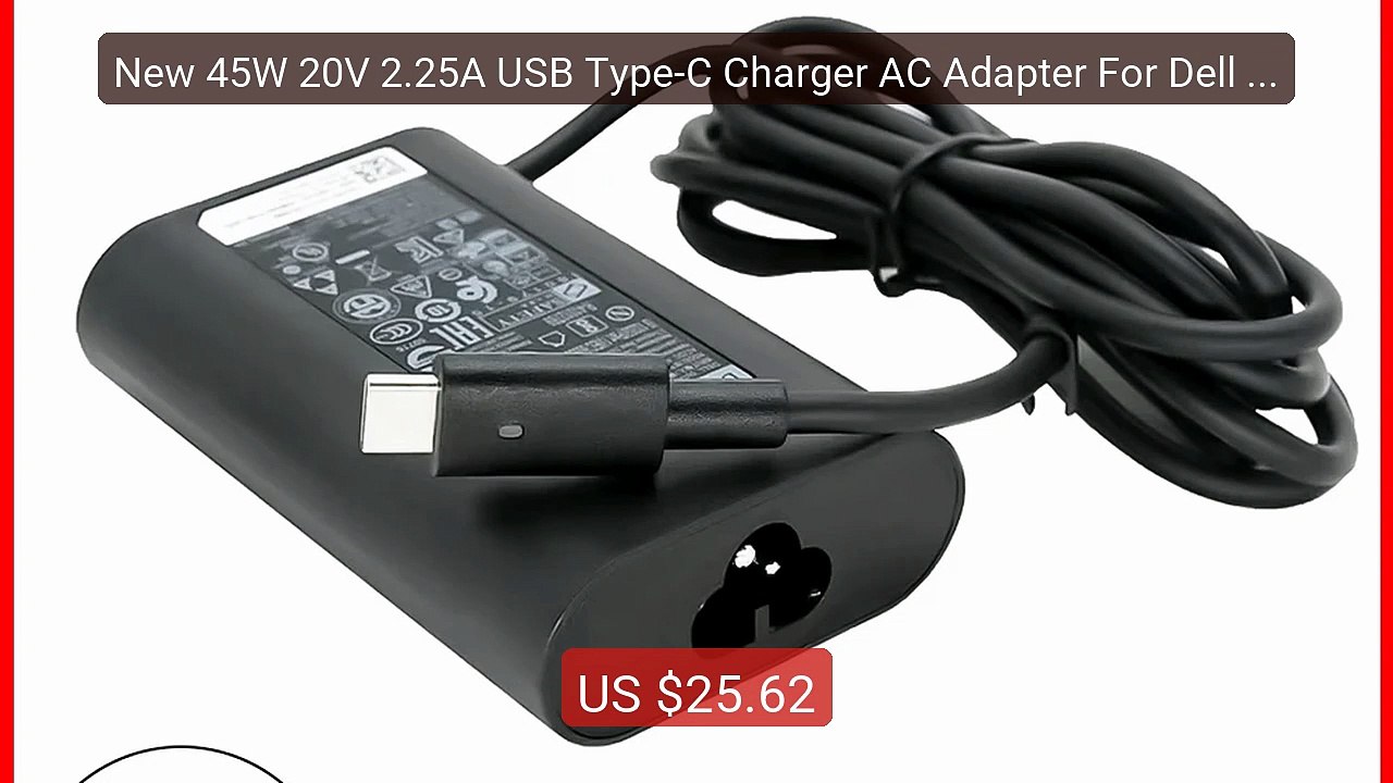 New 45W 20V 2.25A USB Type-C Charger AC Adapter For Dell Lapt... -- Amazing Value 2026 | Must Have!