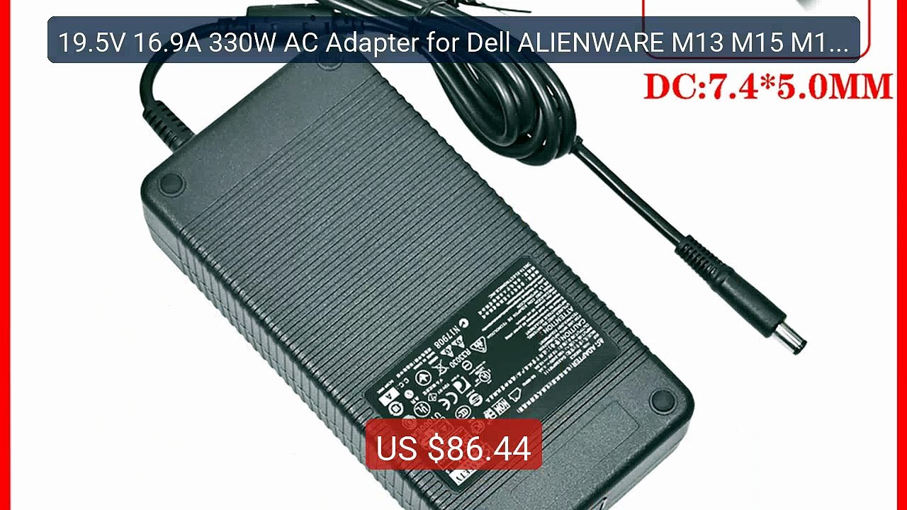 19.5V 16.9A 330W AC Adapter for Dell ALIENWARE M13 M15 M17 M1... -- Amazing Value 2026 | Must Have!