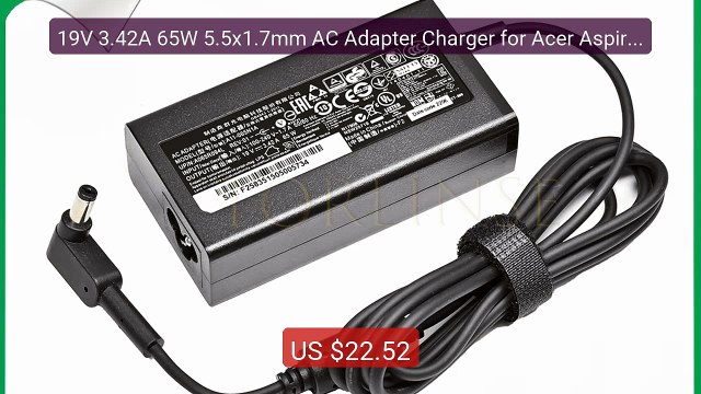 19V 3.42A 65W 5.5x1.7mm AC Adapter Charger for Acer Aspire 5315 56... Best Deal 2026 | Shop Now!