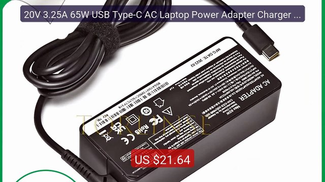 20V 3.25A 65W USB Type-C AC Laptop Power Adapter Charger Fo... Top Pick 2026 | Unbeatable Price!