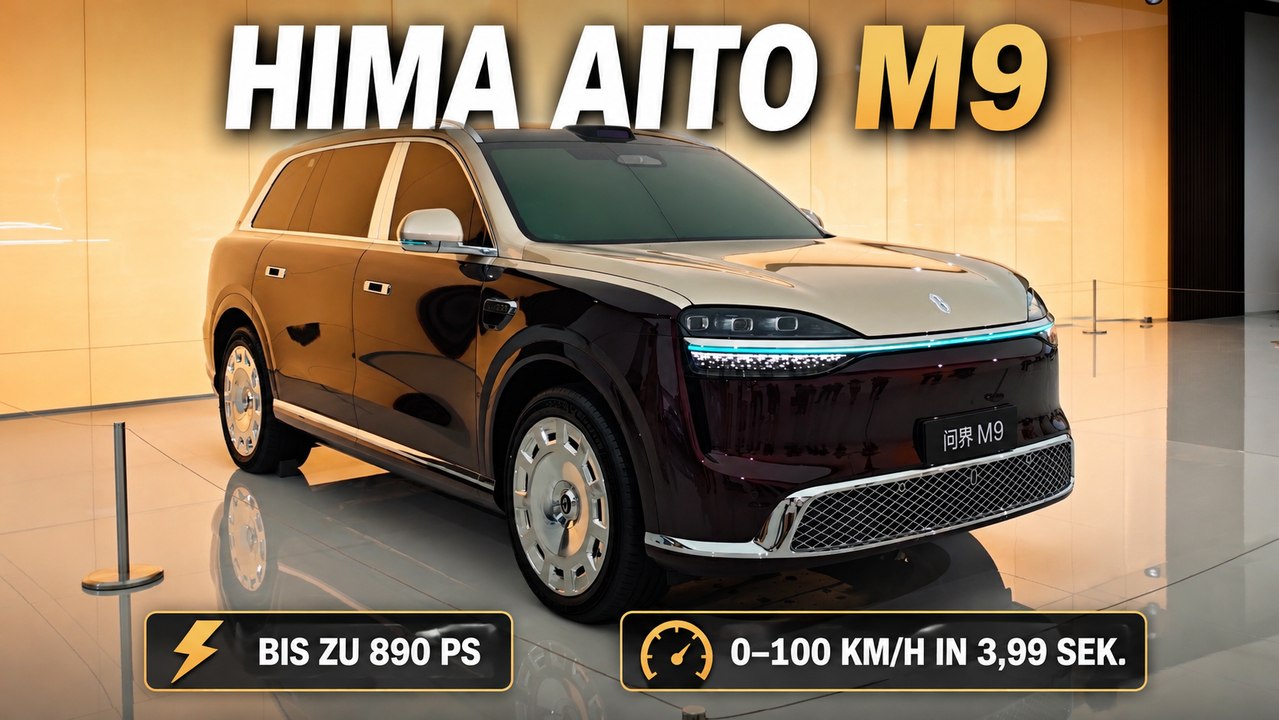 2027 HIMA Aito M9 Extended Edition: 251 km/h im Luxus-Giganten