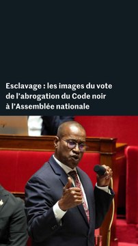 Esclavage : les images du vote à l’unanimité pour abroger le Code noir à l’Assemblée nationale