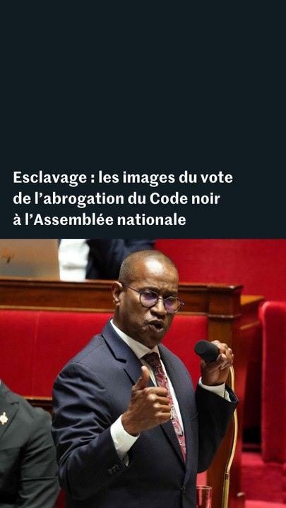 Esclavage : les images du vote à l’unanimité pour abroger le Code noir à l’Assemblée nationale