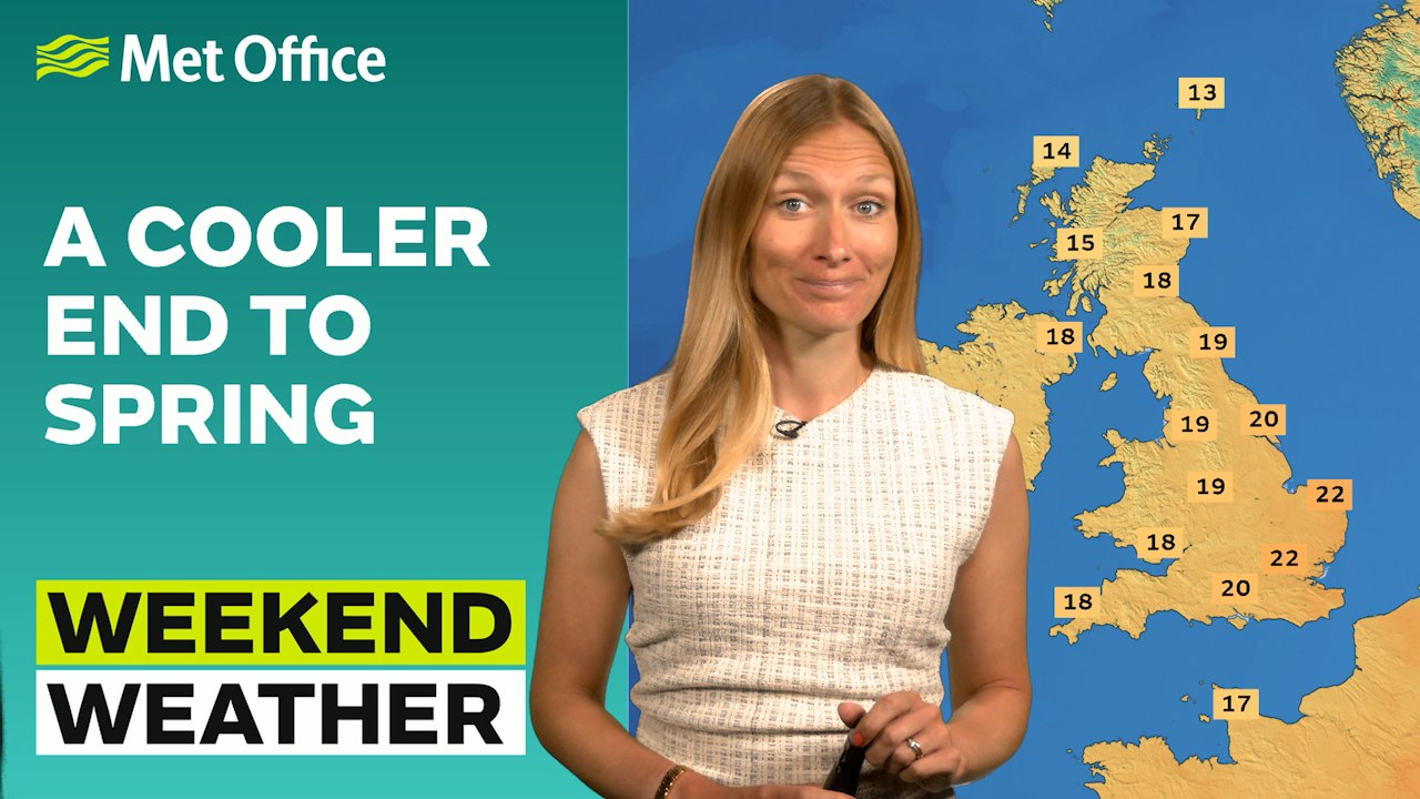 Weekend weather 28/05/2026 – The end of the heat – Met Office weather forecast UK 