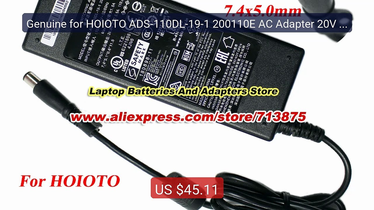 Genuine for HOIOTO ADS-110DL-19-1 200110E AC Adapter 20V 5.5A ... -- Best Buy 2026 | Great Quality!