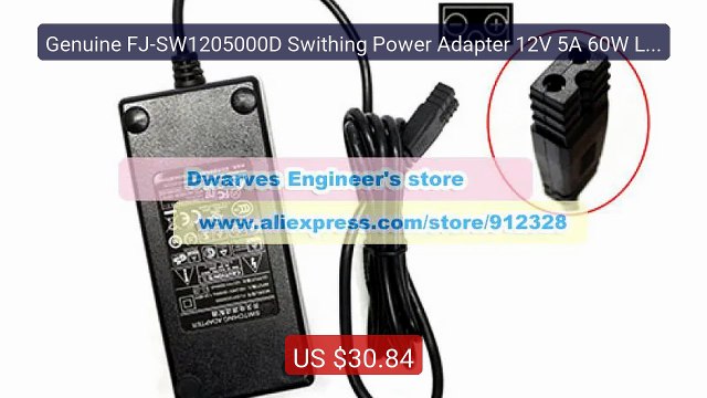 Genuine FJ-SW1205000D Swithing Power Adapter 12V 5A 60W Laptop Char... Top Rated 2026 | Buy Now!