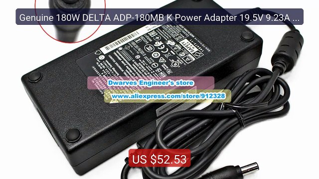 Genuine 180W DELTA ADP-180MB K Power Adapter 19.5V 9.23A Notebook ... Best Deal 2026 | Shop Now!