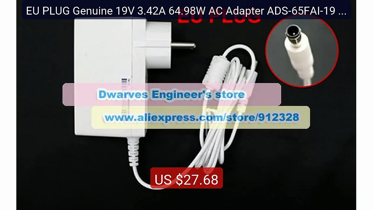EU PLUG Genuine 19V 3.42A 64.98W AC Adapter ADS-65FAI-19 1906... -- Amazing Value 2026 | Must Have!