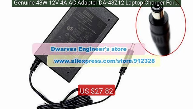 Genuine 48W 12V 4A AC Adapter DA-48Z12 Laptop Charger For APD ... Hot Deal 2026 | Limited Offer!