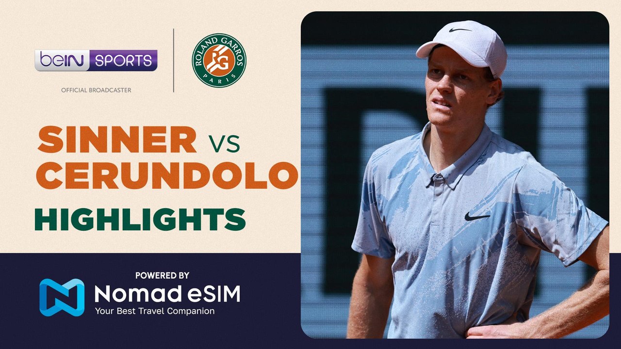 Jannik Sinner vs Jose Manuel Cerundolo  | Roland-Garros 2026 | Match Highlights