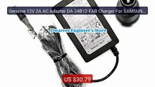 Genuine 12V 2A AC Adapter DA-24B12-FAB Charger For SAMSUNG Lap... -- Hot Deal 2026 | Limited Offer!
