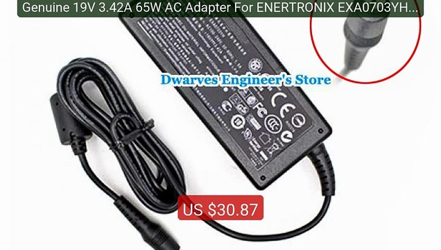 Genuine 19V 3.42A 65W AC Adapter For ENERTRONIX EXA0703YH Lapt... Hot Deal 2026 | Limited Offer!