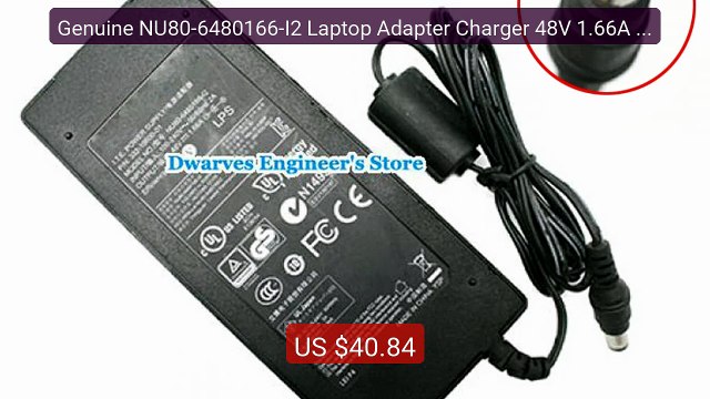 Genuine NU80-6480166-I2 Laptop Adapter Charger 48V 1.66A For NETGE... Best Deal 2026 | Shop Now!