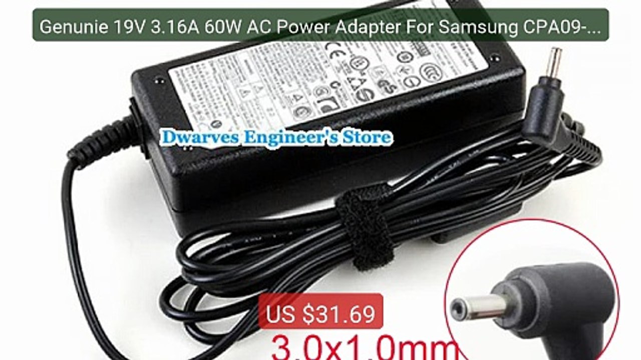Genunie 19V 3.16A 60W AC Power Adapter For Samsung CPA09-004A ... -- Hot Deal 2026 | Limited Offer!