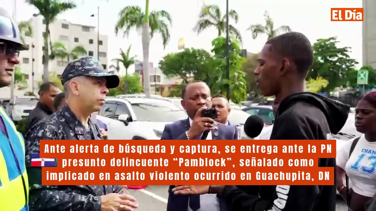 Ante alerta de búsqueda y captura, se entrega ante la PN presunto delincuente “Pamblock”, señalado como implicado en asalto violento ocurrido en Guachupita, DN