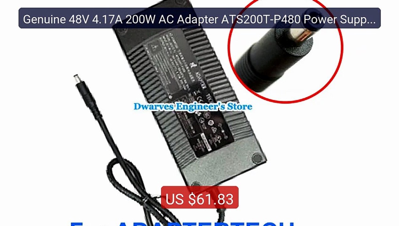 Genuine 48V 4.17A 200W AC Adapter ATS200T-P480 Power Supply Fo... -- Best Buy 2026 | Great Quality!