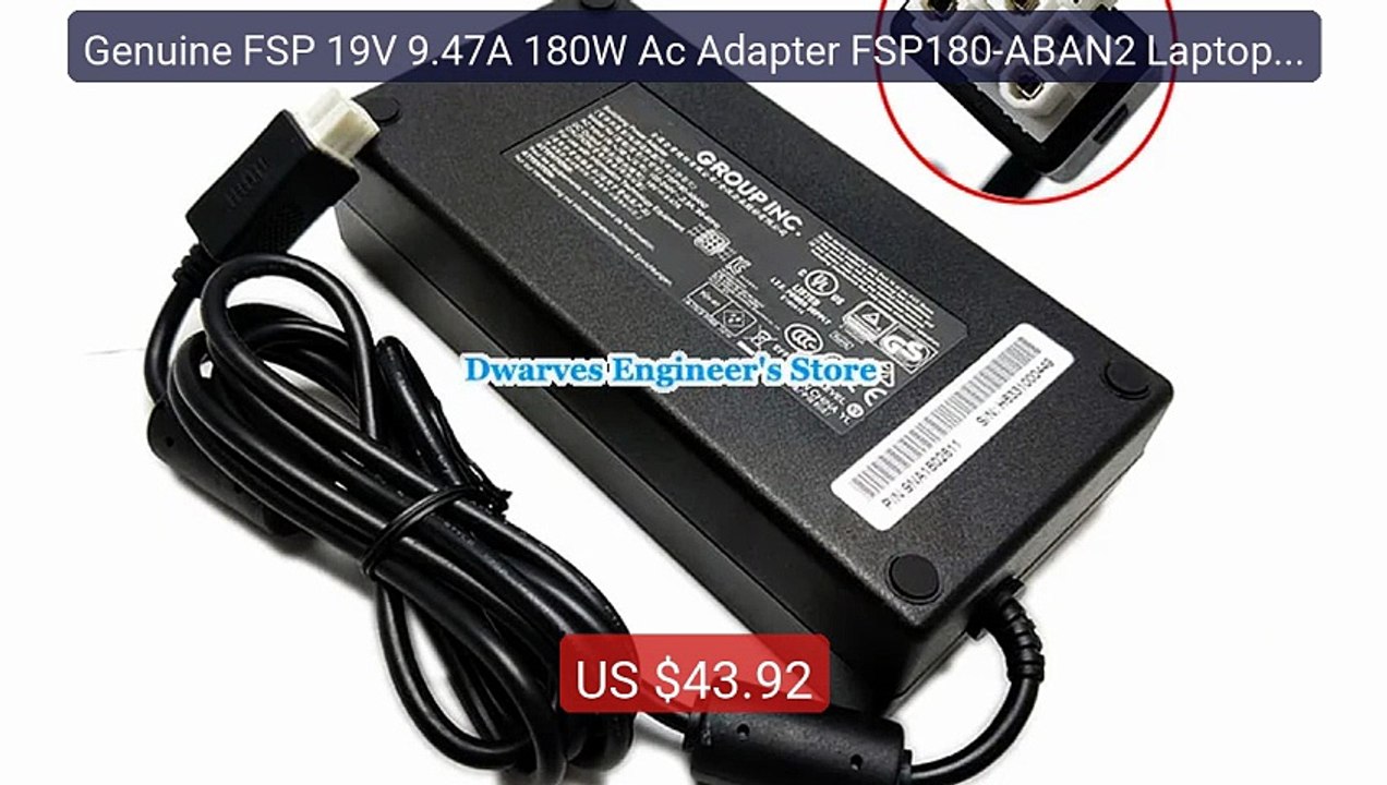Genuine FSP 19V 9.47A 180W Ac Adapter FSP180-ABAN2 Laptop C... -- Top Pick 2026 | Unbeatable Price!