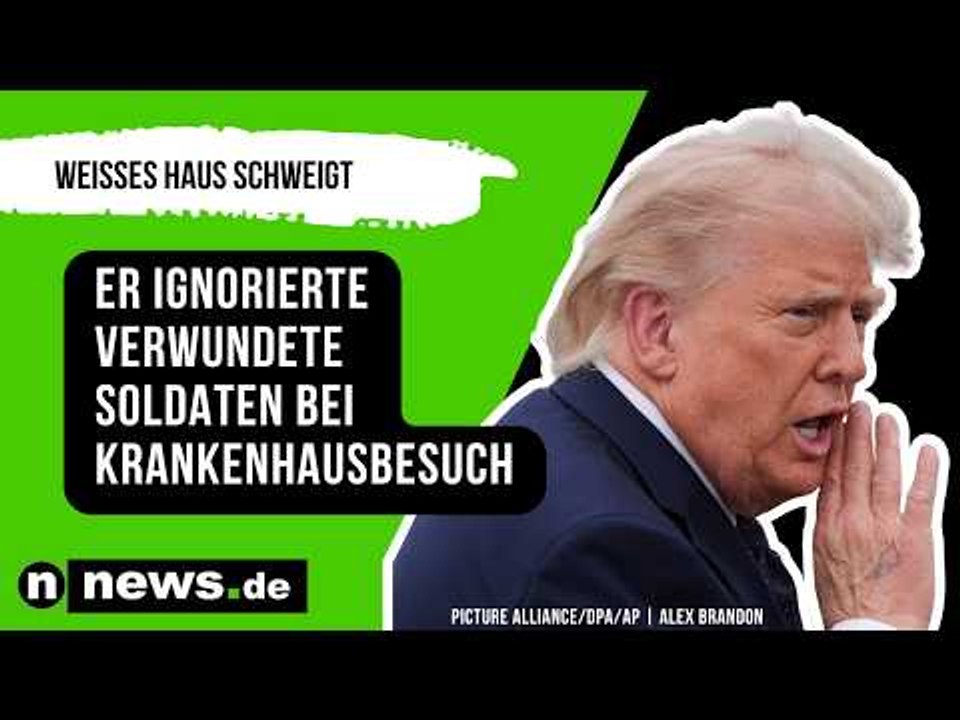 Donald Trump: Er ignorierte verwundete Soldaten bei Krankenhausbesuch - Weißes Haus schweigt