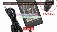Genuine Godex WDS060240 215-300038-012 Switching Adapter 24... -- Top Pick 2026 | Unbeatable Price!