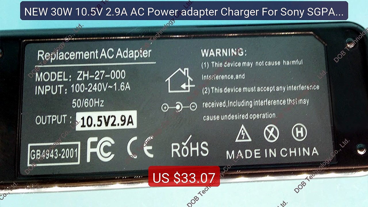 NEW 30W 10.5V 2.9A AC Power adapter Charger For Sony SGPAC10V1 For... -- Best Deal 2026 | Shop Now!