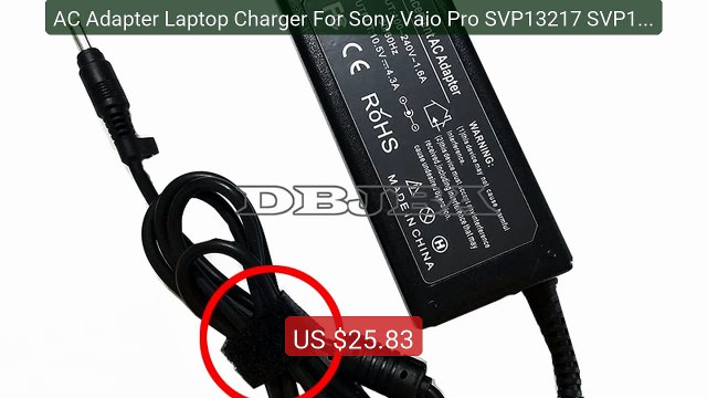 AC Adapter Laptop Charger For Sony Vaio Pro SVP13217 SVP1321Z9EB SV... Top Rated 2026 | Buy Now!