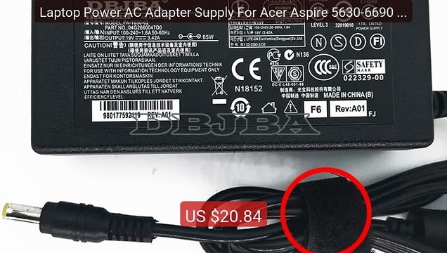 Laptop Power AC Adapter Supply For Acer Aspire 5630-6690 5630... Amazing Value 2026 | Must Have!