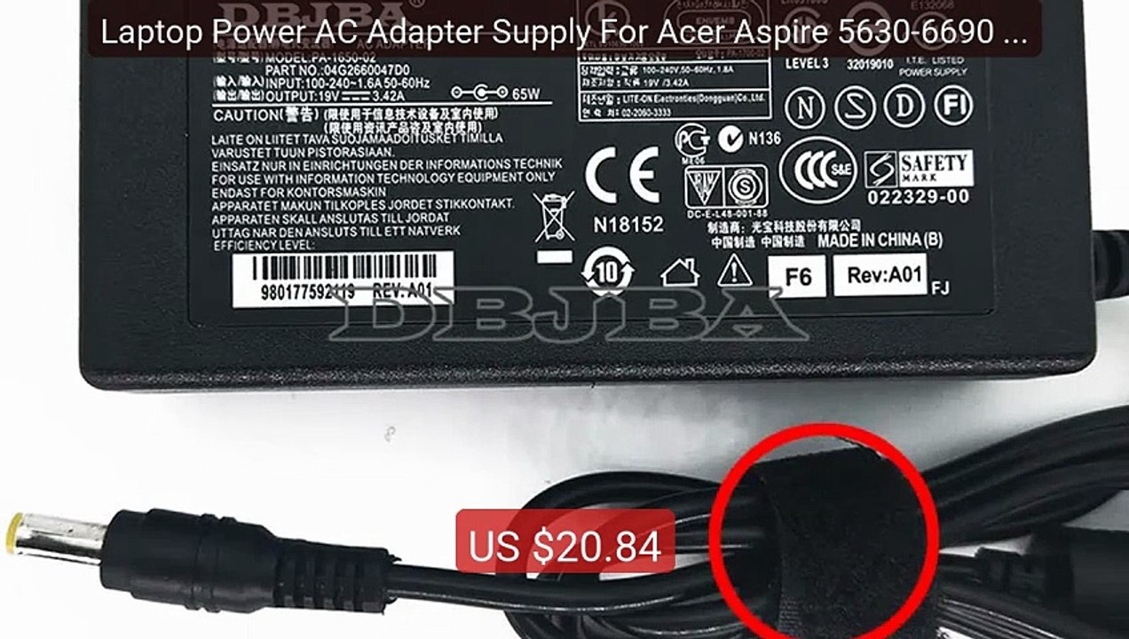 Laptop Power AC Adapter Supply For Acer Aspire 5630-6690 5630... -- Amazing Value 2026 | Must Have!
