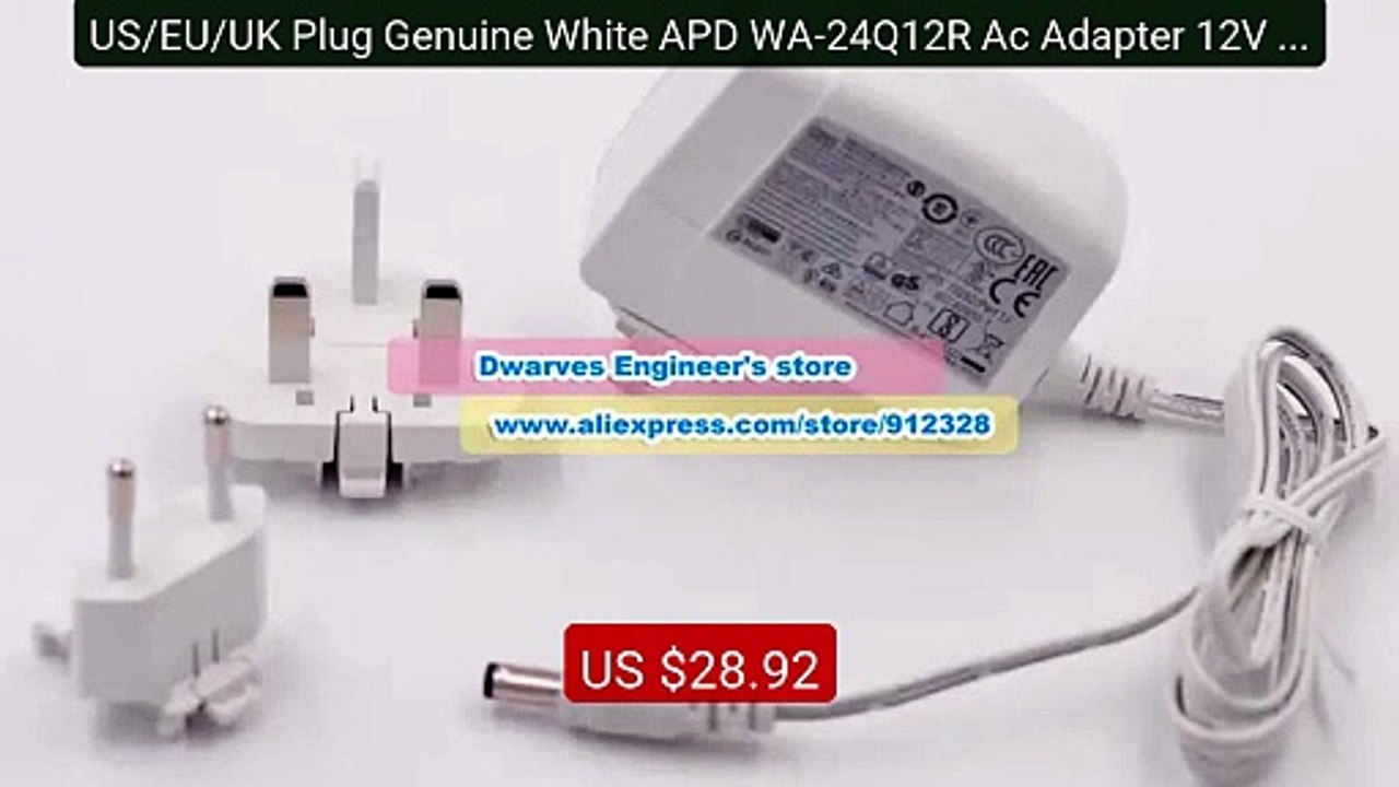 US/EU/UK Plug Genuine White APD WA-24Q12R Ac Adapter 12V 2A 24... -- Best Buy 2026 | Great Quality!