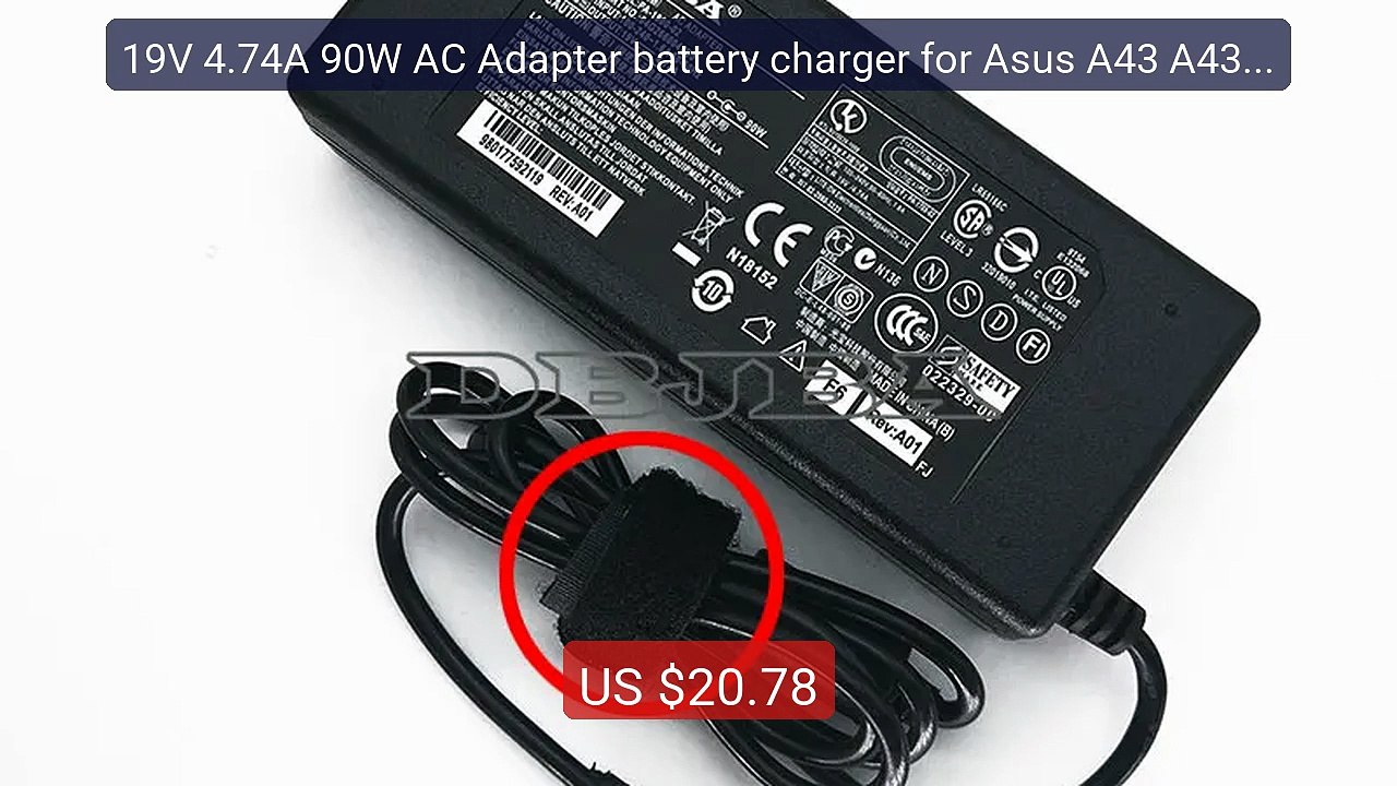 19V 4.74A 90W AC Adapter battery charger for Asus A43 A43S ... -- Top Pick 2026 | Unbeatable Price!