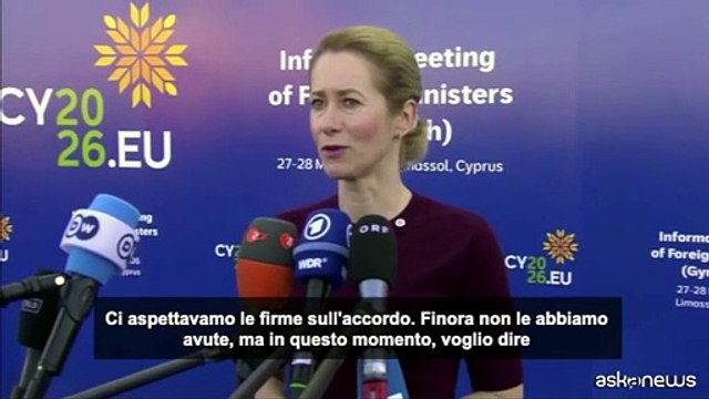 Iran, Kallas: Non è nell'interesse di nessuno che guerra continui