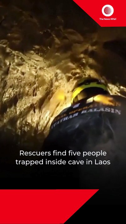 Rescuers find five people trapped inside cave in Laos