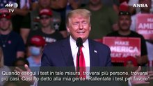 Coronavirus, Trump: "Ho chiesto di rallentare i test"