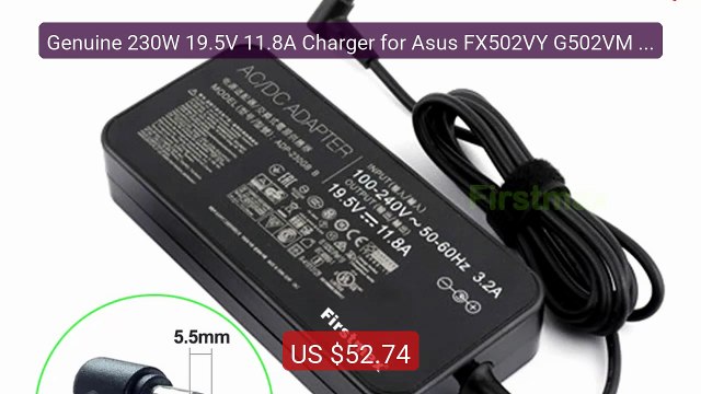 Genuine 230W 19.5V 11.8A Charger for Asus FX502VY G502VM G7... Top Pick 2026 | Unbeatable Price!