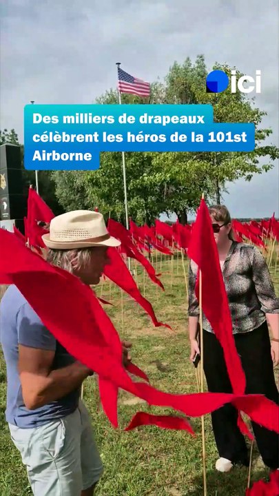 82e anniversaire du DDay : plus de 14 000 drapeaux rouges à Carentan-les-Marais