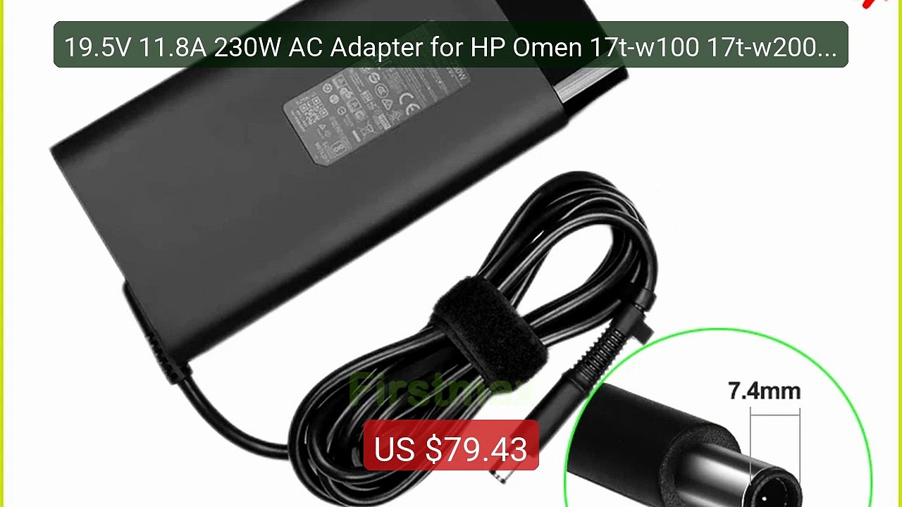 19.5V 11.8A 230W AC Adapter for HP Omen 17t-w100 17t-w200 17-w100 1... -- Top Rated 2026 | Buy Now!